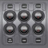 BEP Bryterpanel 6 brytere Contour