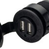 USB uttak dobbelt, kontakt 12-24V