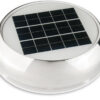 Ventilator, Solcelle m/batteri, syrefast, 3"