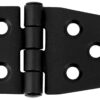 1852 Hengsel 37 x 57 mm syrefast sort