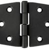 1852 Hengsel 74 x 74 mm syrefast sort