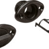 Lenseplugg m/skruehull nylon sort