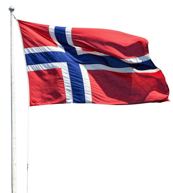Norsk flagg til flaggstang, 400 cm