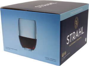 Strahl Vinglass u/stett gavepakke 384 ml 4 stk