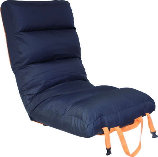 1852 Sittepute Comfy Big mørkeblå/oransje