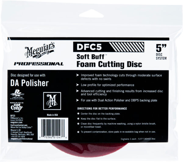 Meguiars Cutting Disc 5" rød
