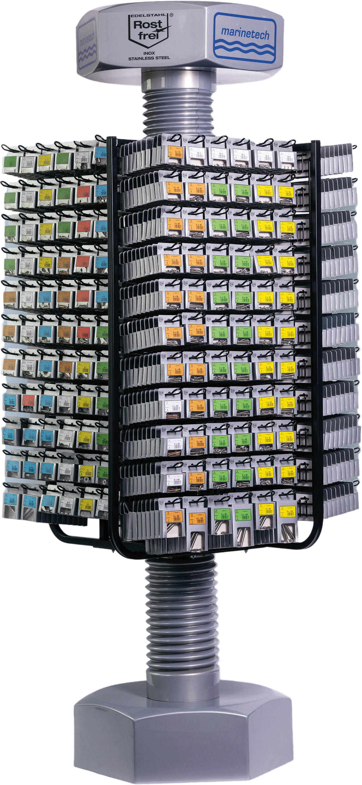 Komplett skruesystem A4 316 m/stativ
