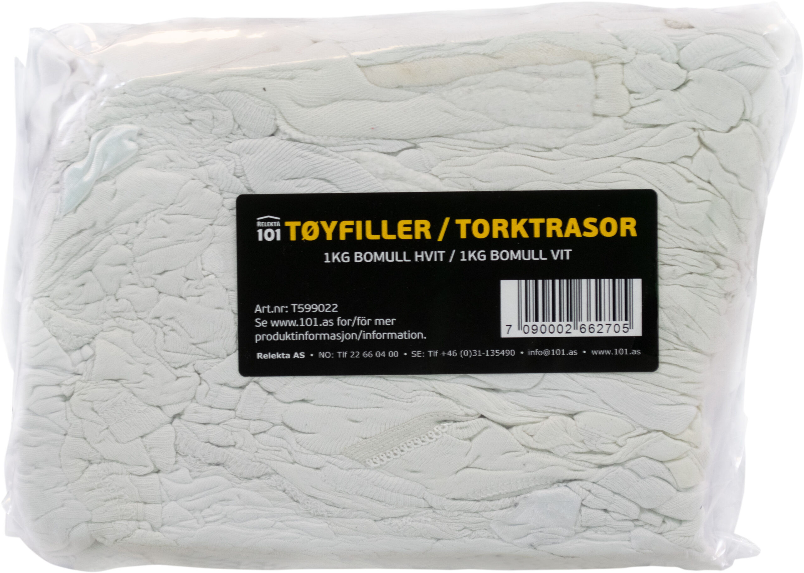 1081500_XL-1.jpg Relekta 101 Tøyfiller 1kg Bomull Hvit