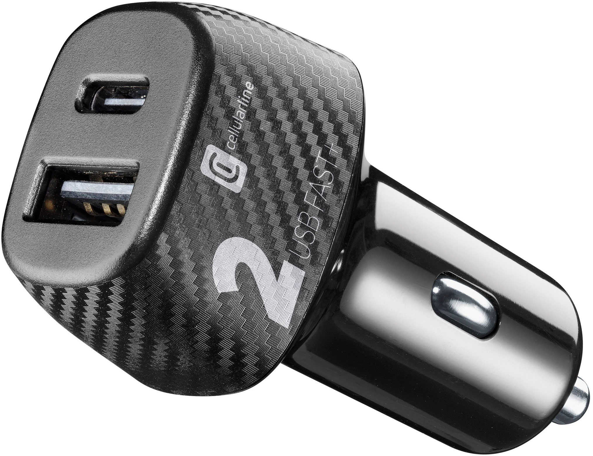 Cellularline USB-C & USB-A billader 12/24V 20W