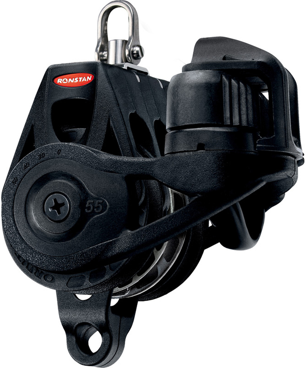 2828555_XL.jpg Ronstan Orbit 55 tikkeblokk trippel hv cleat svivel RF56330B