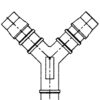 Y-stykke plast