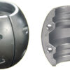 Akselanode, bred type
