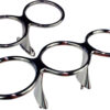 Glass/flaskeholder, toppmontert, syrefast