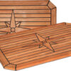 Bordplate Nautic Star, rektangulært