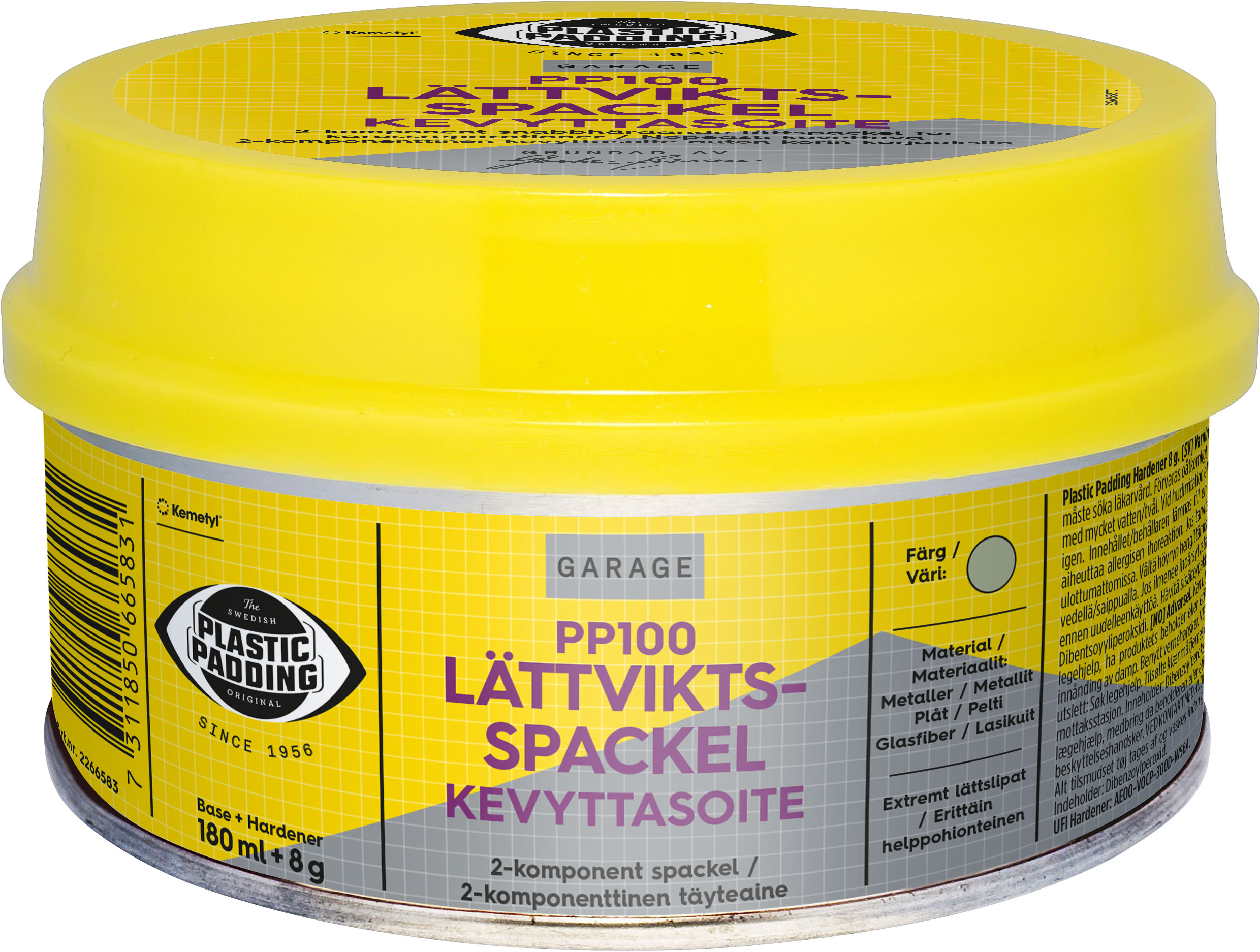 Plastic Padding Lettvektsparkel