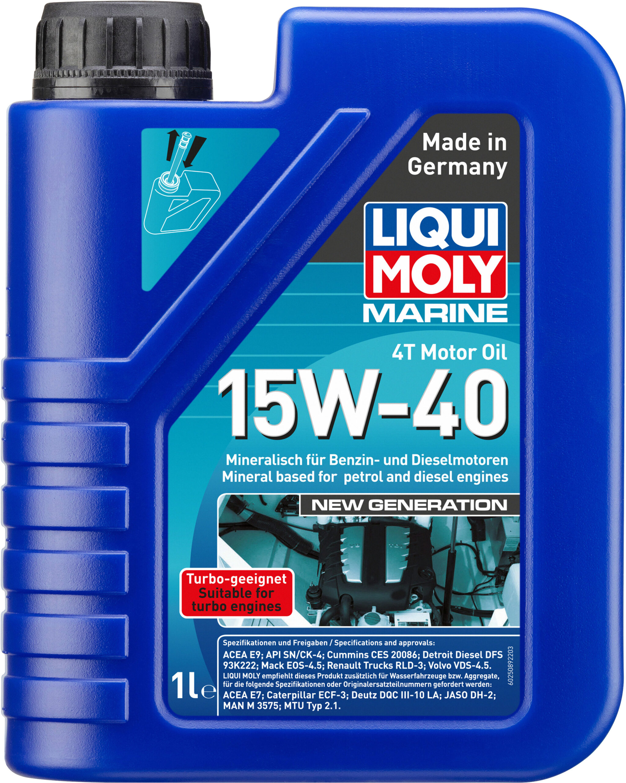 Liqui Moly Marine 4T Motorolje 15W-40 New gen